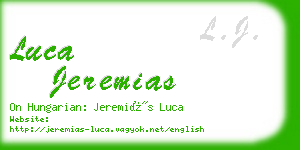 luca jeremias business card